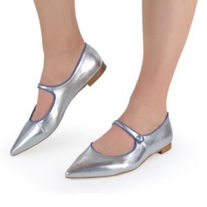 BRAND NEW CHARLES ALBERT DOUBLE ADJUSTABLE BUCKLE STRAP FLAT SHOE